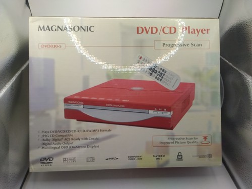 New red magnasonic dvd vcd - red,